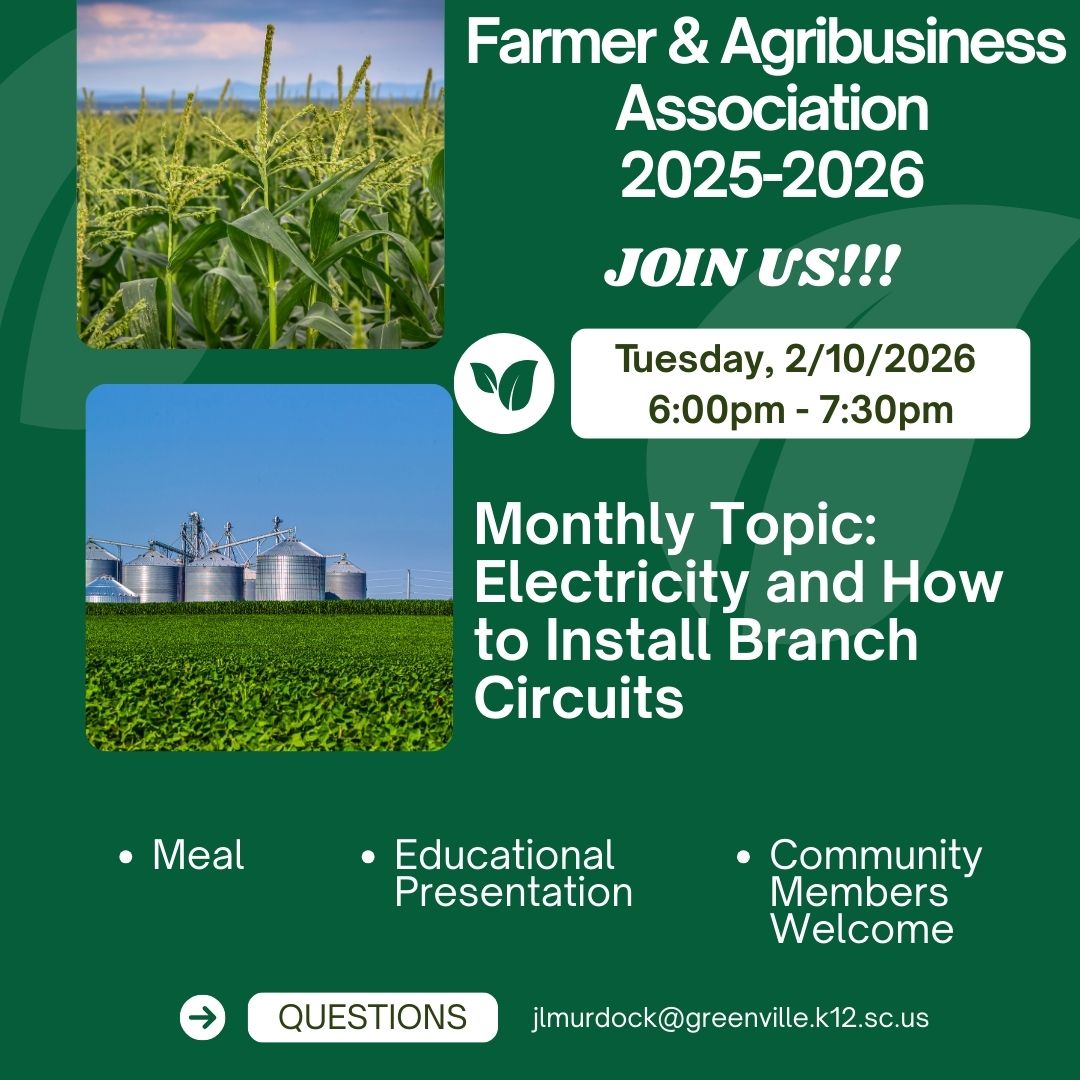 February Farmer and Ag Meeting Annoucement at Woodmont HS